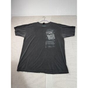 Chroma Zone Yellowstone Bear World Graphic T-Shirt Mens XL Faded Black Cotton